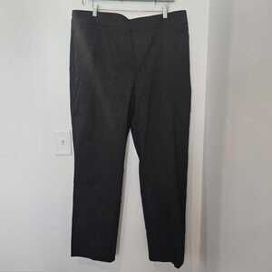 NWT Chico's So Slimming Brigitte Slim Leg Pants 4R 20R Charcoal Stretch Pull On